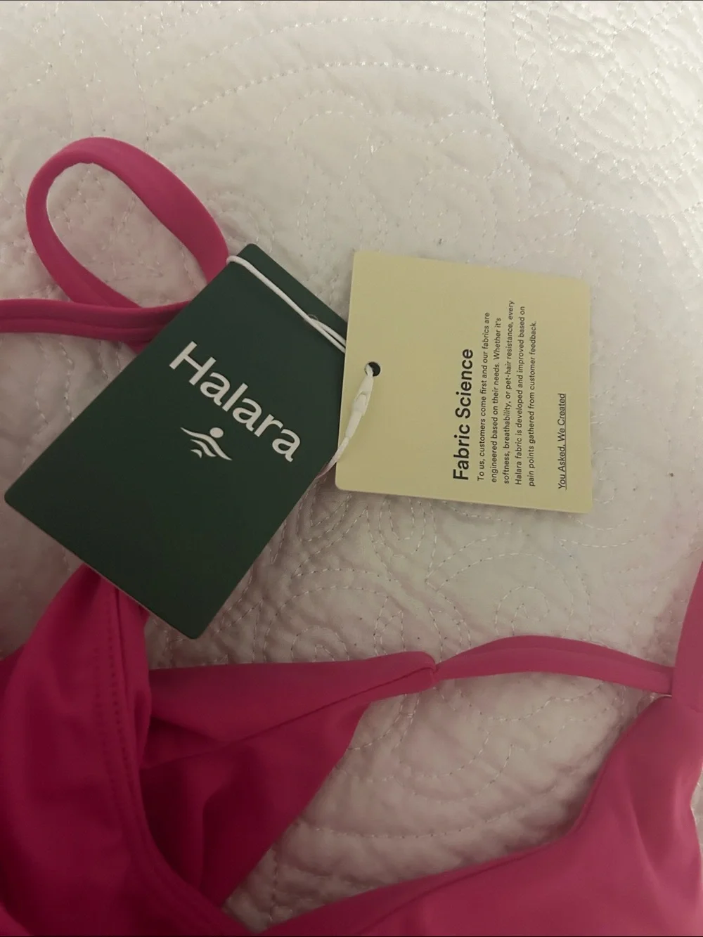 HALARA Hot Pink with Removable Bra Pads Easy Peezy Active NWT Size Medium